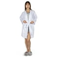 thumbnail image 2 of MeMoi Women's 100% Cotton Woven Gauze Short Kimono Robe - Womens - Female (L-XL, White), 2 of 3