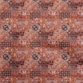 thumbnail image 1 of oneOone Tissu en Velours Rouille Brun Patchwork Tissu pour Robe Tissu Imprimé au Mètre 58 Pouces de Large, 1 of 5
