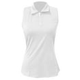 thumbnail image 5 of Lixiuxyad Summer Tank Women's Neck Tank Top Workout Gym Camisole Slim Fit Zip Front Casual Sports Sleeveless Shirt For Running Yoga Comfortable Stretchy Breathable Fashion Top(White XL), 5 of 6