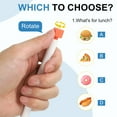 thumbnail image 4 of 12PCS Funny Rollerball Pens, 0.5mm Interesting Writing Pen Black Gel Ink Pens Cute Answers Questions Choose ABCD Rotation Decompression for Gift Friends, 6 Color White Tone, 4 of 7