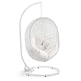 thumbnail image 2 of Modway Hide Outdoor Patio Sunbrella® Swing Chair With Stand in White White, 2 of 8