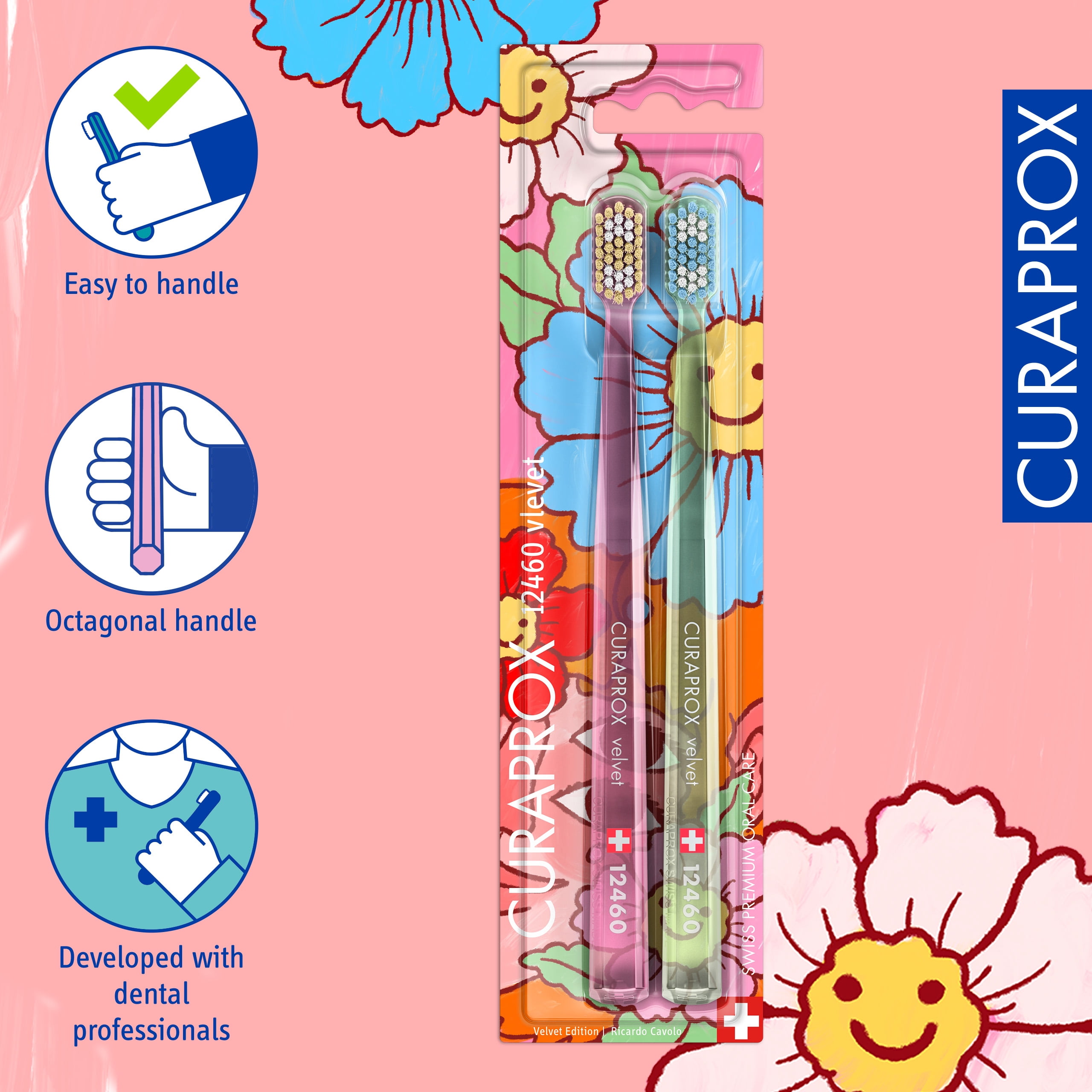 CS 12460 Velvet Edition 2025, 2 pcs, Ultra Soft & Gentle Toothbrush