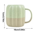 thumbnail image 2 of Yst Creative Pumpkin Ceramic Mug, Classic Stylish Design With Unique Pumpkin-Shaped Curves, Perfect For Daily Coffee And Tea To Relieve Busy Work Fatigue, 2 of 5