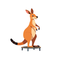 thumbnail image 5 of cartoon Kangaroo Theme Stickers, Waterproof Kangaroo Theme Sticker for Water Bottle Laptop Phone Cases Planner Skateboard Luggage Helmet Party Favor Decor, Ideal for Adults Teens Teacher Rewards, 5 of 9