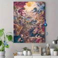thumbnail image 4 of Qisvanset 12x16 Inch Victorian Cat Portrait Canvas Print Wall Art, 4 of 5