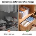 thumbnail image 3 of Enhanced Wardrobe Clothes Organizer, See Through Design Drawer Organizers for Clothing, Non-woven Fabrics Foldable Closet Organizer, Large Capacity Storage For Everyday Essentials, 3 of 5