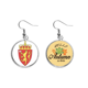 thumbnail image 1 of Noruega Europa emblema nacional Pendiente del lóbulo de la joyería del pendiente de la hoja del otoño Unbranded M, 1 of 3