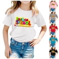 thumbnail image 5 of EHQJNJ Chandails en Molleton Col Rond Enfants Saison Scolaire T-Shirt Filles Été Manches Courtes Doux et Confortable Motif Rentrée des Classes Mode Style Décontracté T-Shirts Blancs Enfants, 5 of 5