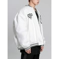 thumbnail image 2 of Niepce Inc Streetwear Fashion Urban Embrodiery Winter Puffy Baseball Jacket (Men's), 2 of 9