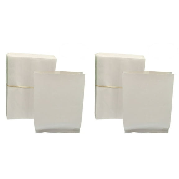 GOOHOCHY 200 pcs /set White Proof Kraft Paper Bag Fried Chicken French Fries Baking Food Bags Packing Grease Proof Pouches Bag