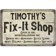 thumbnail image 1 of TIMOTHY'S Fix-It Shop Sign Grandpa Dad Wall Decor Gift 8x12 Metal 108120006030, 1 of 1