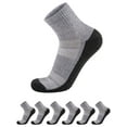 thumbnail image 2 of COOPLUS Mens Quarter Socks High Ankle Socks Running Cushioned Socks 6 Pairs, 2 of 3