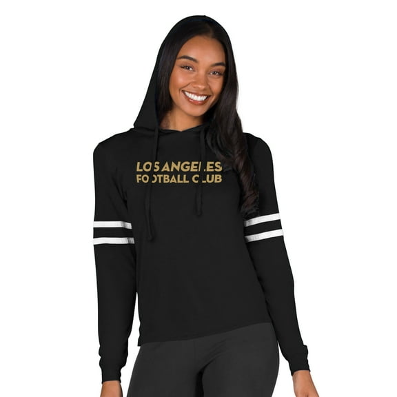 Women's Concepts Sport Black LAFC Marathon-Hoodie Top
