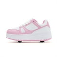 thumbnail image 2 of LASUDRAA Roller Skate Shoes for Kids Girls Women Detachable Wheeled Fashion Sneakers, 2 of 10