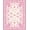 Pink, Pattern 18, variant on ODIKA 8'x10' Washable Area Rug Bathroom Boho Scroll Oushak Rectangular Delicate Vintage Border for Living Room, Under Sectional, Family , Durable, Non-Slip