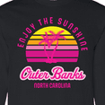 thumbnail image 4 of Inktastic Summer Enjoy the Sunshine Outer Banks North Carolina in Pink Long Sleeve T-Shirt, 4 of 5