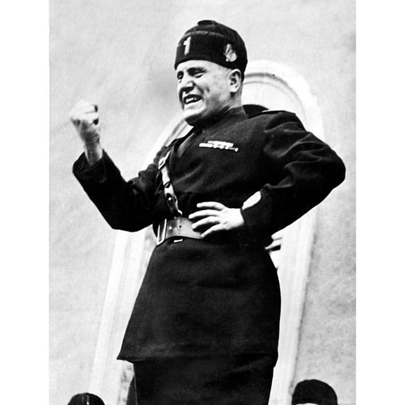 Benito Mussolini History (18 x 24)
