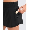 thumbnail image 4 of CRZ YOGA Girls Soft Skirty Athletic Shorts Tennis Soccer Casual Flowy Ruffle Zip Pocket Liner Kids Teen, 4 of 6