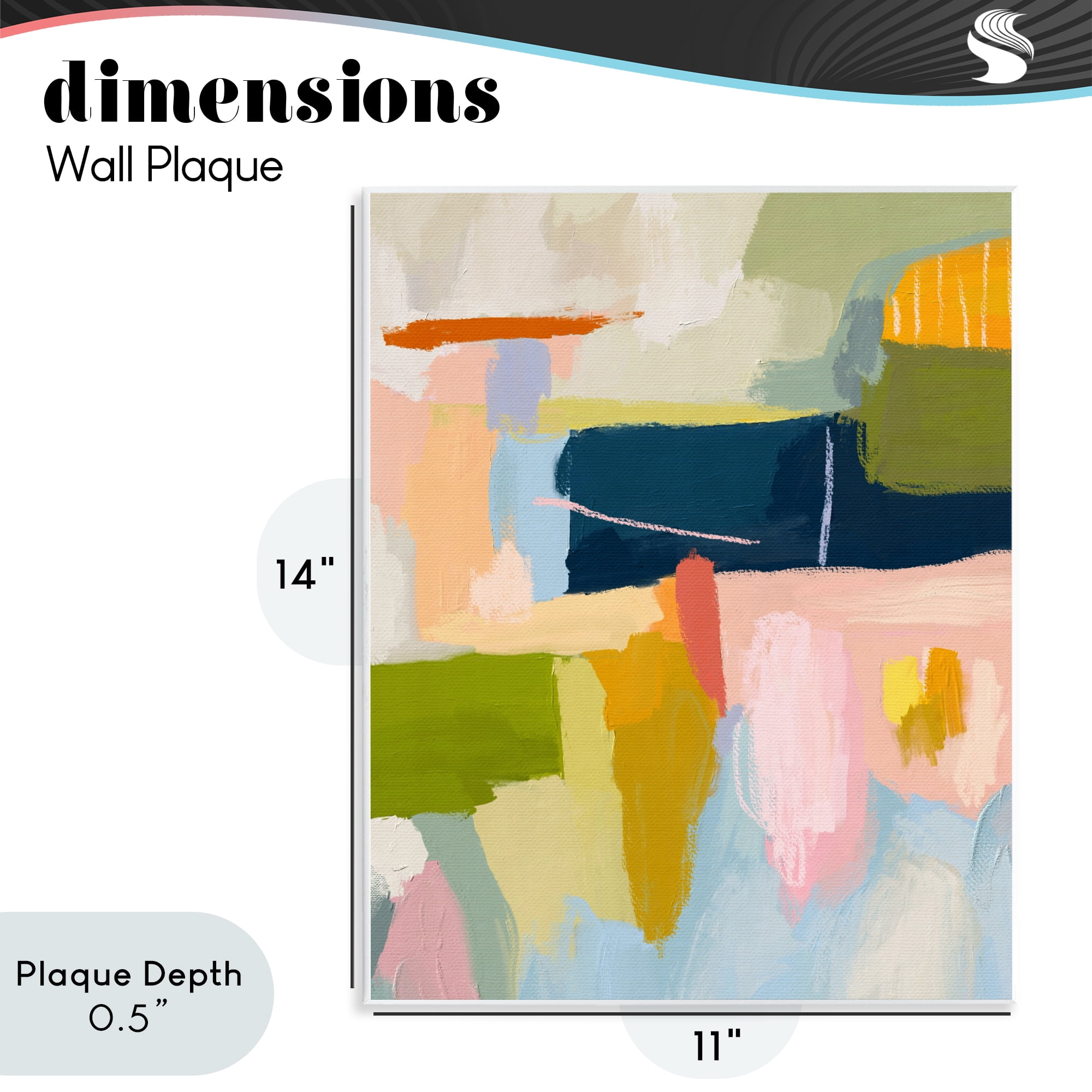 Stupell Industries Pastel Wonder Smattering Wall Plaque Art, design by Lisa Nohren