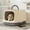 Gray, variant on Large Enclosed Cat Litter Box with Lid, 48x32x27cm Splash-Proof Litter Pan, Odor Control & Anti-Skid Base, Includes Scoop (Green)