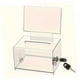 thumbnail image 5 of Urna transparente para votación, tarro transparente para almacenar donaciones, caja de cartón portátil con cerradura para múltiples escenarios, para, 5 of 8