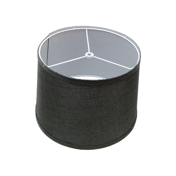 BELOVING Drum Fabric Lamp Shade Decorative Bedside Lampshade for Bedside Bedroom Cafe Grey