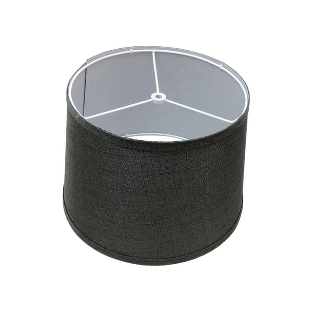 Pantalla de tela para lámpara de tambor jinwen Gris 30 cm x 25 cm
