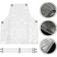 thumbnail image 4 of Fashion Clear Apron Oil Resistant Waterproof Home Aprons Household Supplies, 4 of 5