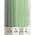 thumbnail image 6 of Abstract Solid Color Sheer Curtains 84 inches Long 2 Panels Set Simple Avocado Low Saturation Sheer Window Curtain Rod Pocket Voile Drapes for Living Room/Bedroom, Each 52" W x 84" L, 6 of 7