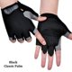 thumbnail image 1 of Guantes de levantamiento de pesas profesionales para hombre y mujer, Protector de manos de medio dedo para gimnasio, Fitness, Crossfit, entrenamiento, culturismo Fivean Guantes deportivos, 1 of 2