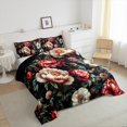 thumbnail image 3 of Homewish Teenagers Adults Retro Chic Floral Peony Bedding Comforter Set 2pcs,Vintage Aesthetic Twin Comforter Sets Microfiber,Luxury Exotic Style Breathable Bedding Set,Breathable Home Decor, 3 of 8