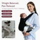 thumbnail image 2 of Momcozy Portabebés - Portabebés ergonómico, acogedor y liviano para 7-44 libras, fácil de poner, ideal para padres con manos libres, soporte lumbar mejorado, Purehug para bebés y niños pequeños, negro, 2 of 5