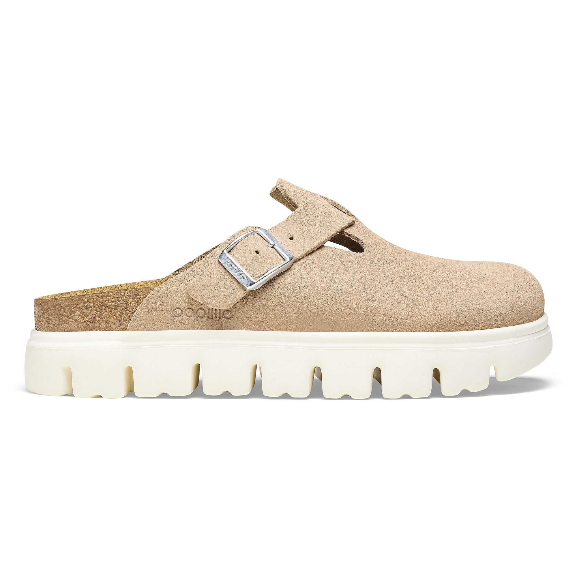 Birkenstock Unisex Boston Chunky Platform Sandals, Beige, 39 EU