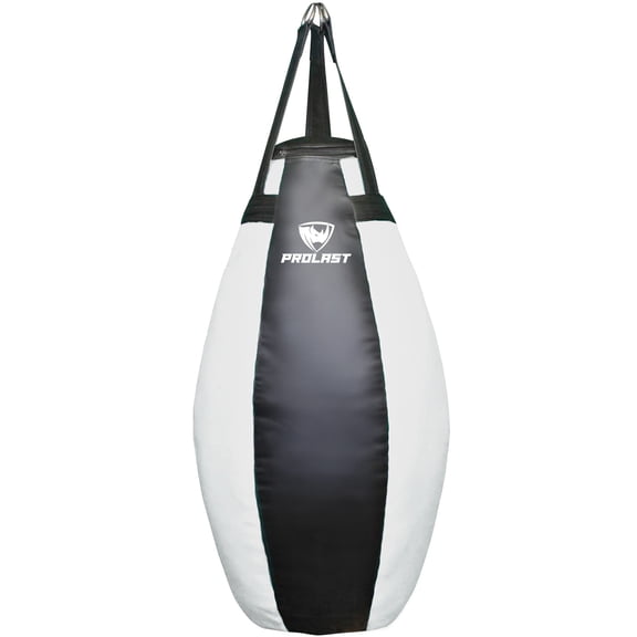 PROLAST Heavy Punching Bag Tear Drop Great for Boxing, MMA and Muay Thai ( Black and