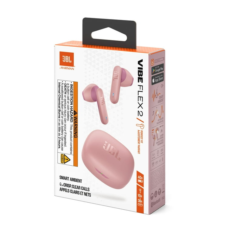 JBL Vibe Flex 2 - True Wireless Earbuds - Pink - Walmart.com