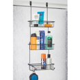 thumbnail image 6 of mDesign Metal Over Shower Door Caddy, Bathroom Storage Organizer - Black, 6 of 7