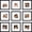 Black, variant on 10x10 Picture Frame Set of 9, Display Pictures 8x8 with Mat or 10x10 without Mat, Multi Collage Gallery Square Photo Frames for Wall or Tabletop, Rustic Green