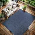 thumbnail image 5 of CAMILSON Solid Washable Waterproof Outdoor Indoor Area Rug Navy 10x14, 5 of 9