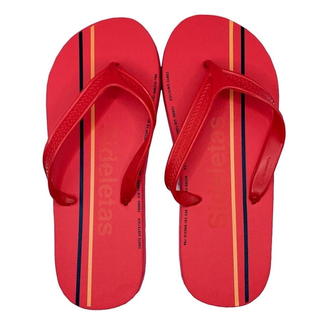 Sandalia Sideletas T 27 Caballero L Rojo