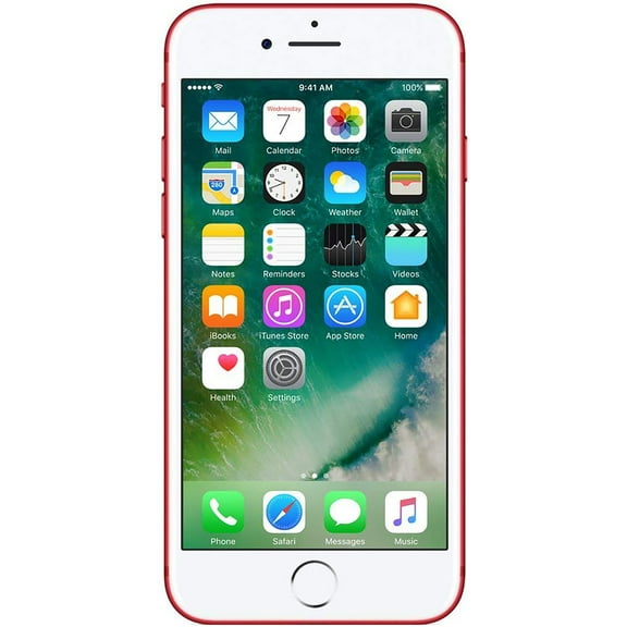 Restored Apple iPhone 7 - Unlocked - 256GB Red (Refurbished)