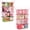 Pink, variant on Yeabett 4 Pack Freezer Organizer Bins Stackable Chest Freezer Organizer with Foldable Handle for 5-7 Cu.FT Deep,Freezer Storage Baskets Easy to Reach Food from Bottom,Black