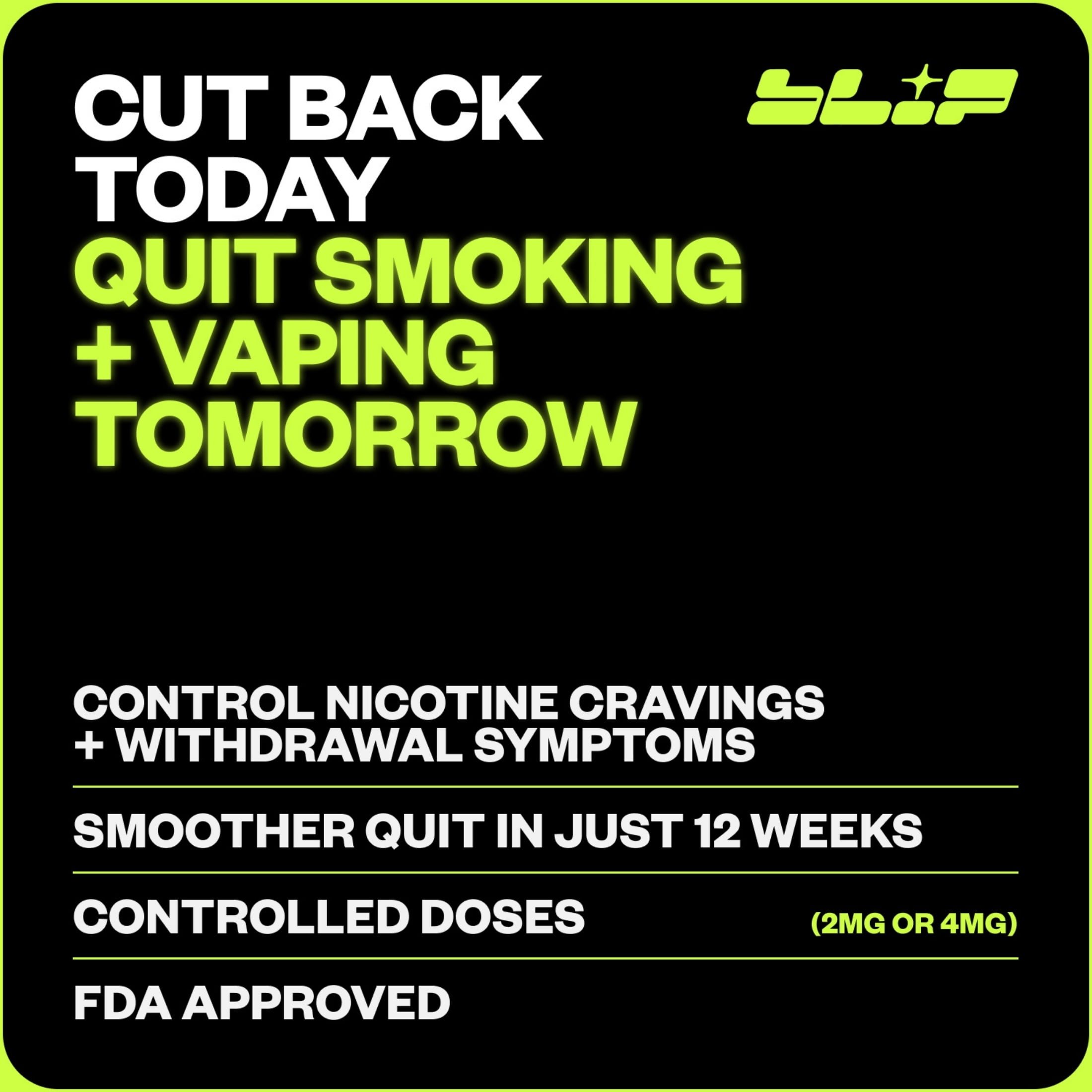 (3 pack) Blip Nicotine Gum, 4 mg, Mint Freeze, 20 Count
