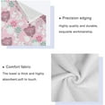 thumbnail image 3 of Coolnut 3 PCS Towel Pink Floral Pattern Cotton Bath Towel Set (1 Bath Towel, 1 Hand Towel, 1 Washcloth) for Bathroom, Super Soft and Quick Dry Towels, 3 of 6