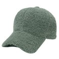 thumbnail image 1 of Gorra de béisbol de invierno para mujer, gorra de béisbol cálida de color sólido de lana de cordero para viajes al aire libre, 1 of 5