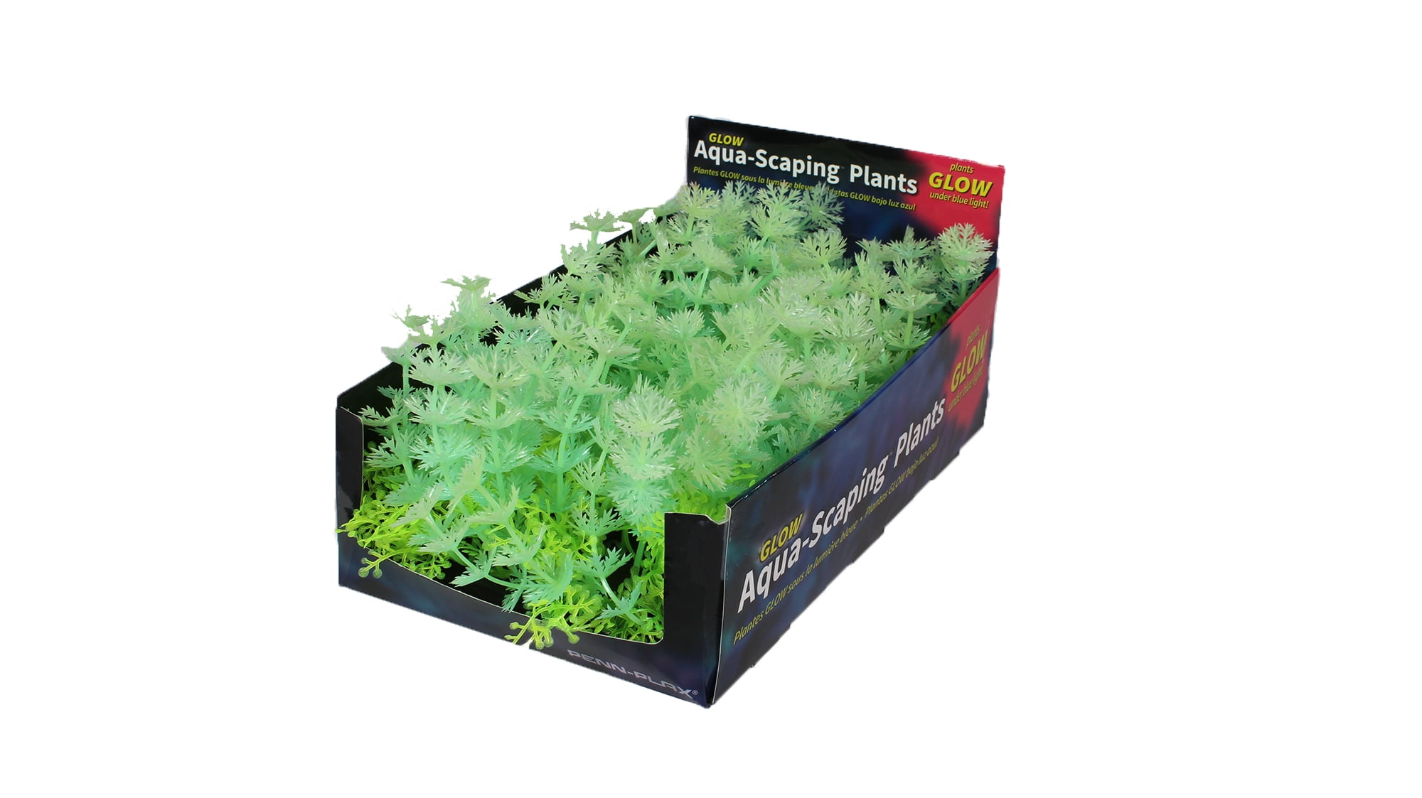 Penn-Plax Plastic Medium Glow Bunch Plant for Aquariums