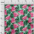 thumbnail image 1 of oneOone Cotton Silk Mint Green Fabric Monstera Leaves & Watermelon Fruits Quilting Supplies Print Sewing Fabric By The Yard 42 Inch Wide, 1 of 4