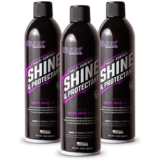 Slick Products Shine & Protectant Coating for Plastics, Vinyl, Rubber