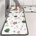 thumbnail image 2 of Kitchen Rugs Sets Of 2,White Christmas Gingerbread Man Pattern Anti Fatigue Kitchen Mat Rugs Non Slip Washable,Decorative Kitchen Floor Mats for Kitchen,Sink,Laundry,17"x47"+17"x47", 2 of 5
