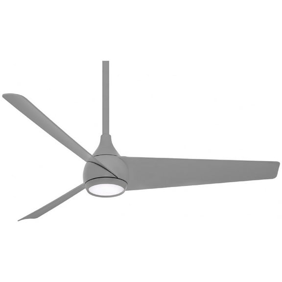 3 Blade Ceiling Fan With Light Kit-14.5 Inches Tall And 52 Inches Wide-Grey Finish Minka Aire Fans F678l-Gry