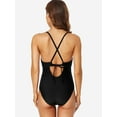 thumbnail image 5 of Women's Tummy Control One Piece Swimsuits V Neck Beach Bathing Suits, 5 of 5